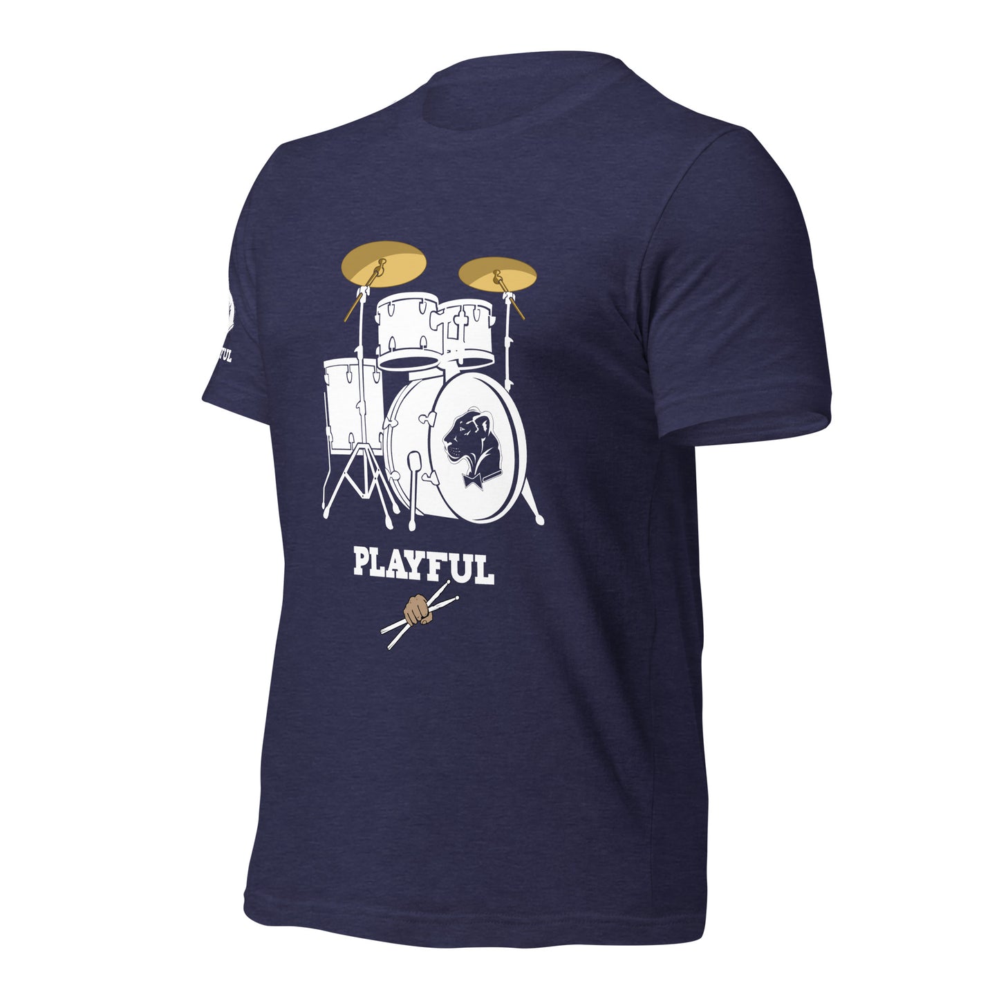 Playful Drummer - White (Unisex) Tee