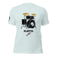Playful Drummer - Black (Unisex) Tee