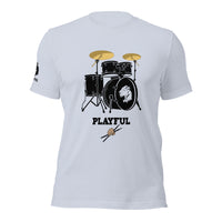 Playful Drummer - Black (Unisex) Tee