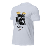 Playful Drummer - Black (Unisex) Tee