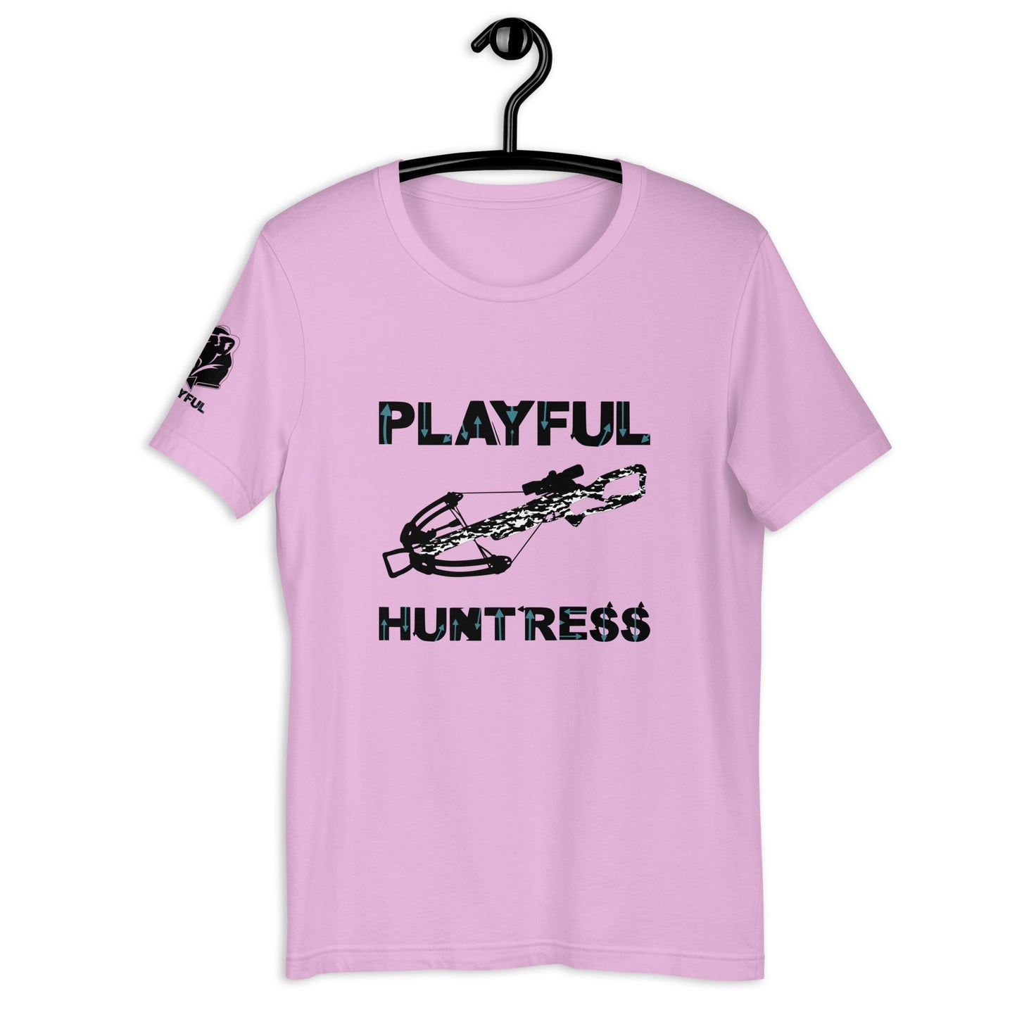 Playful Huntress - Black (Unisex) T-Shirt