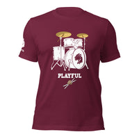 Playful Drummer - White (Unisex) Tee