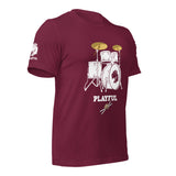 Playful Drummer - White (Unisex) Tee