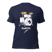 Playful Drummer - White (Unisex) Tee