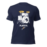 Playful Drummer - White (Unisex) Tee