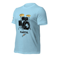 Playful Drummer - Black (Unisex) Tee