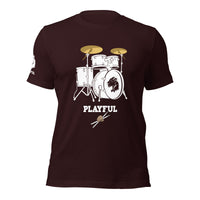 Playful Drummer - White (Unisex) Tee