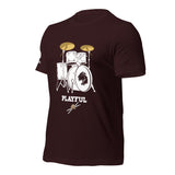 Playful Drummer - White (Unisex) Tee