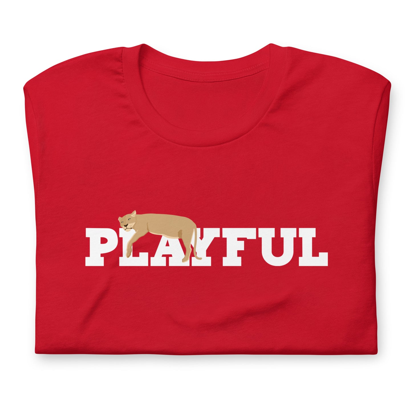 Playful Lazy Lioness (Unisex) T-Shirt
