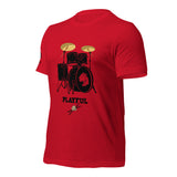 Playful Drummer - Black (Unisex) Tee