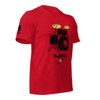Playful Drummer - Black (Unisex) Tee