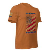 Playful American Rustic Flag (Unisex) T-Shirt