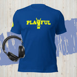 Playful Rockstar - Yellow (Unisex) T-Shirt