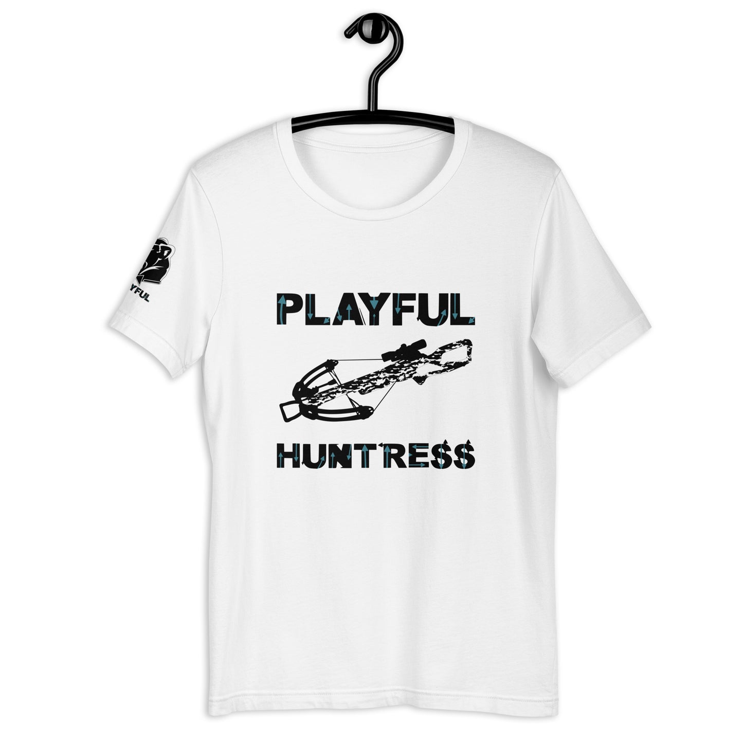 Playful Huntress - Black (Unisex) T-Shirt