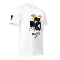 Playful Drummer - Black (Unisex) Tee