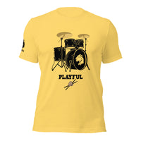 Playful Drummer - Black (Unisex) Tee