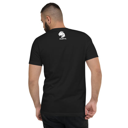 Playful Golfer Embroidered Men's V-Neck T-Shirt