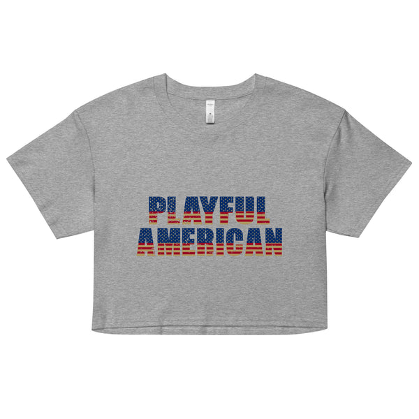 Playful American Ladies Crop Top