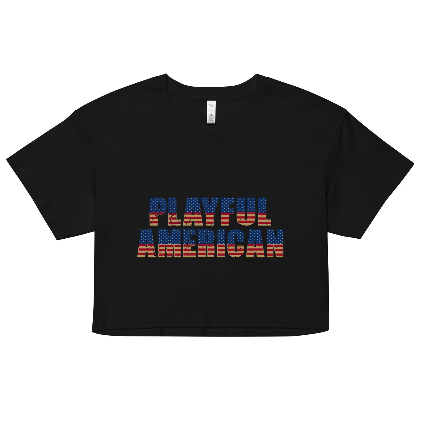 Playful American Ladies Crop Top