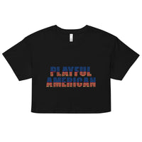 Playful American Ladies Crop Top