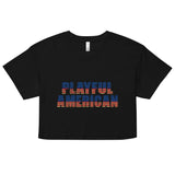 Playful American Ladies Crop Top