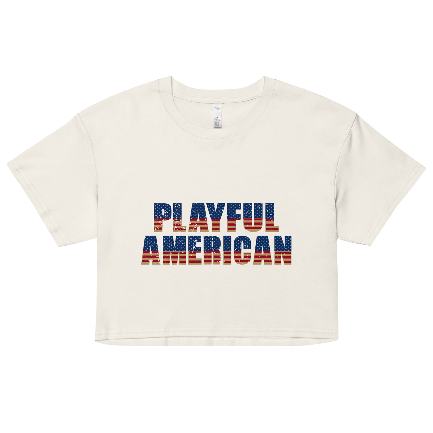 Playful American Ladies Crop Top
