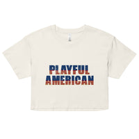 Playful American Ladies Crop Top
