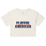 Playful American Ladies Crop Top