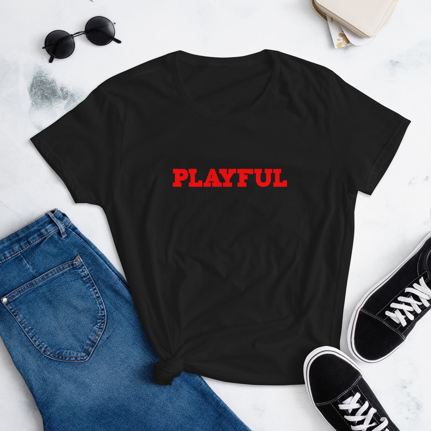 Playful Ladies Fitted Tee