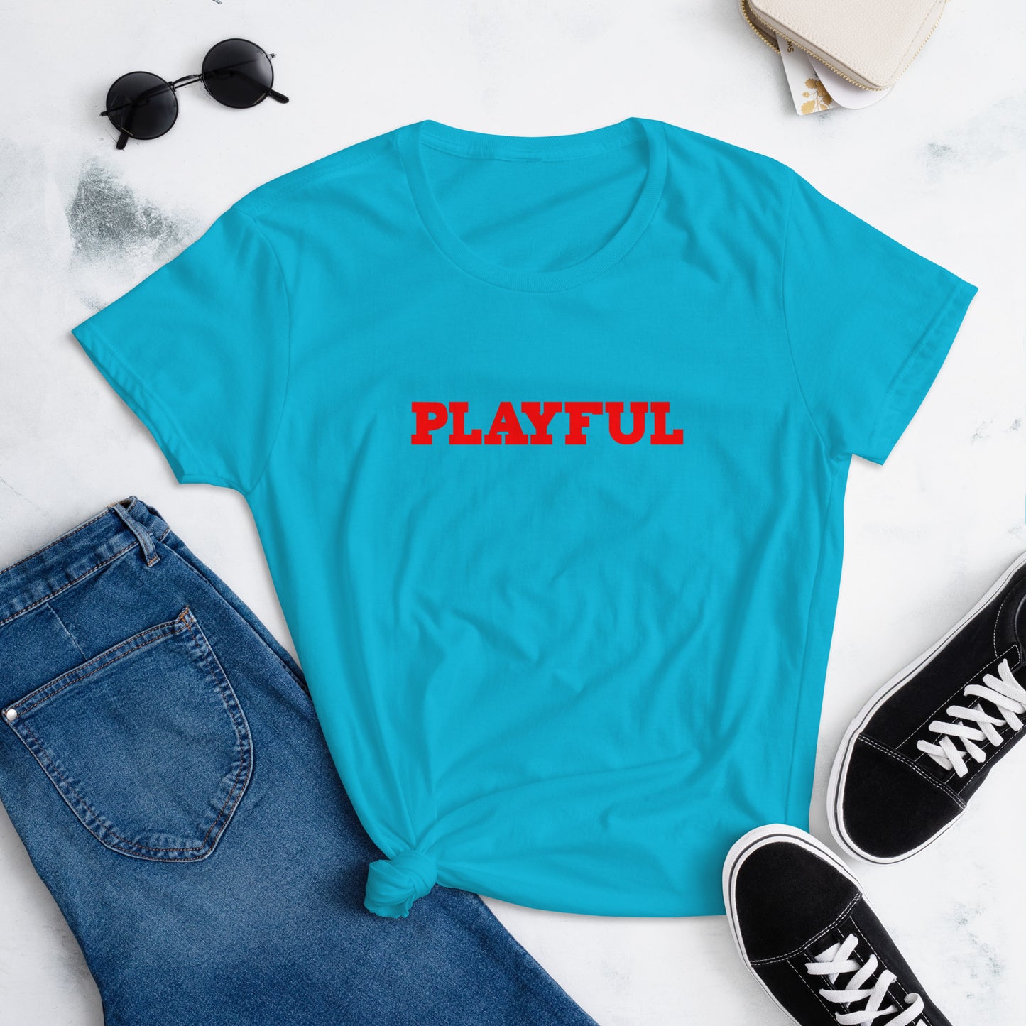 Playful Ladies Fitted Tee