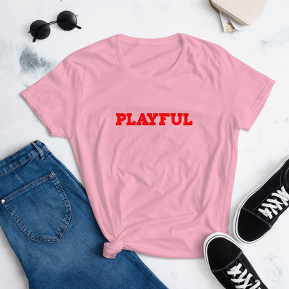 Playful Ladies Fitted Tee