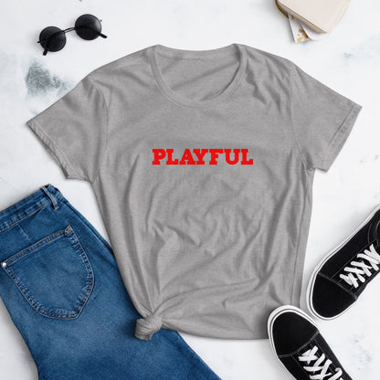 Playful Ladies Fitted Tee