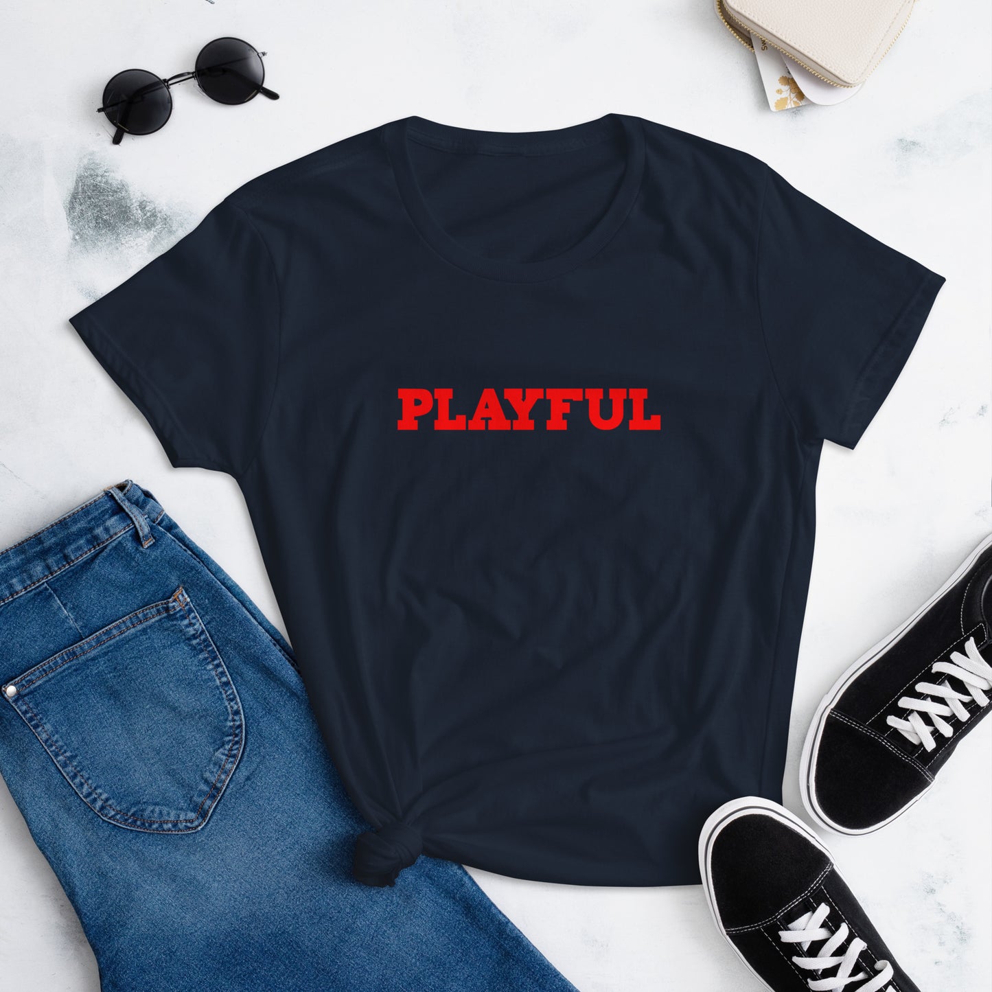 Playful Ladies Fitted Tee