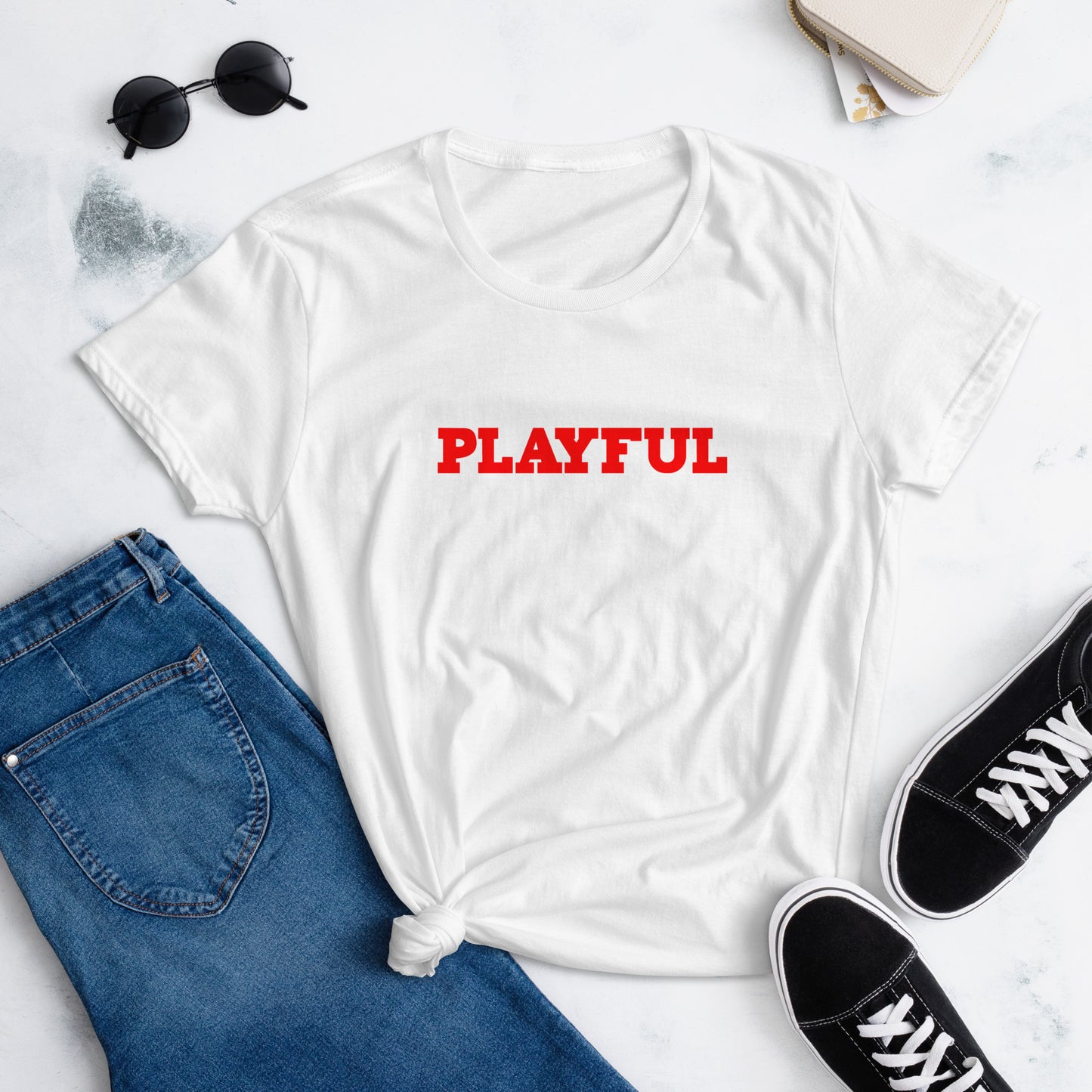 Playful Ladies Fitted Tee