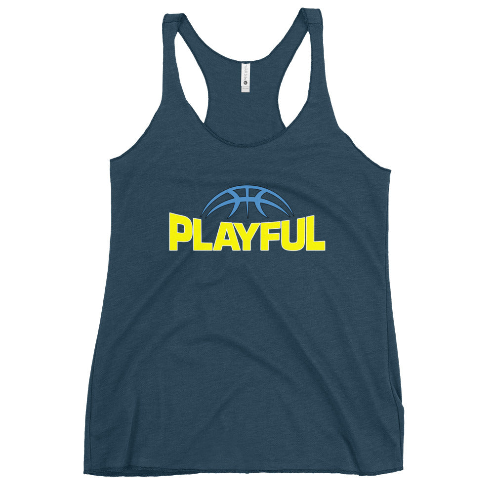 Playful Reese Ladies Racerback Tank