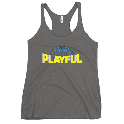 Playful Reese Ladies Racerback Tank