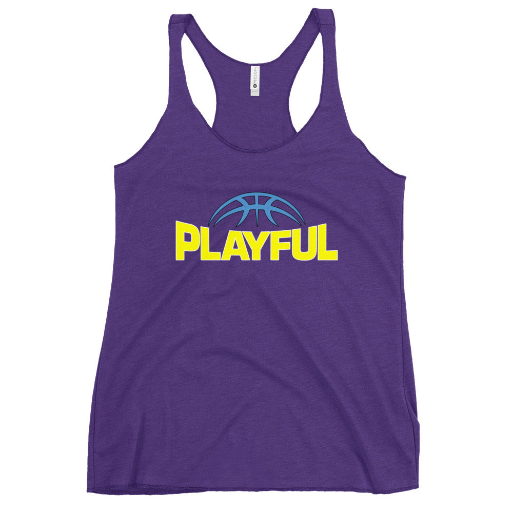 Playful Reese Ladies Racerback Tank