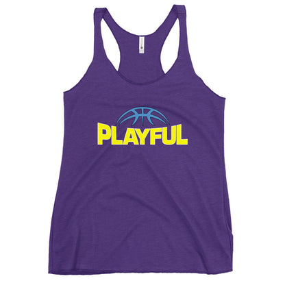 Playful Reese Ladies Racerback Tank