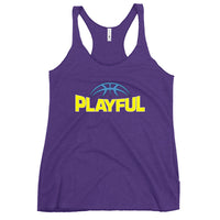 Playful Reese Ladies Racerback Tank