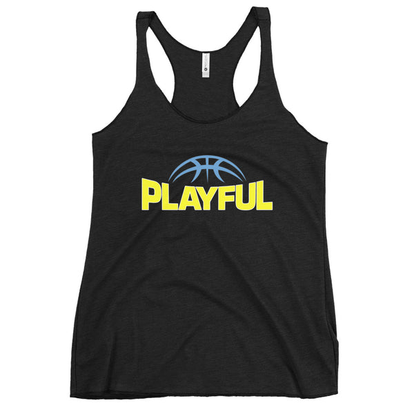 Playful Reese Ladies Racerback Tank