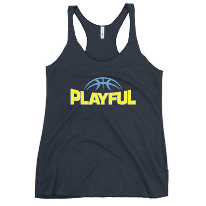 Playful Reese Ladies Racerback Tank