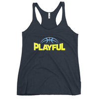 Playful Reese Ladies Racerback Tank