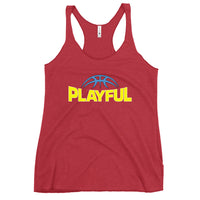 Playful Reese Ladies Racerback Tank