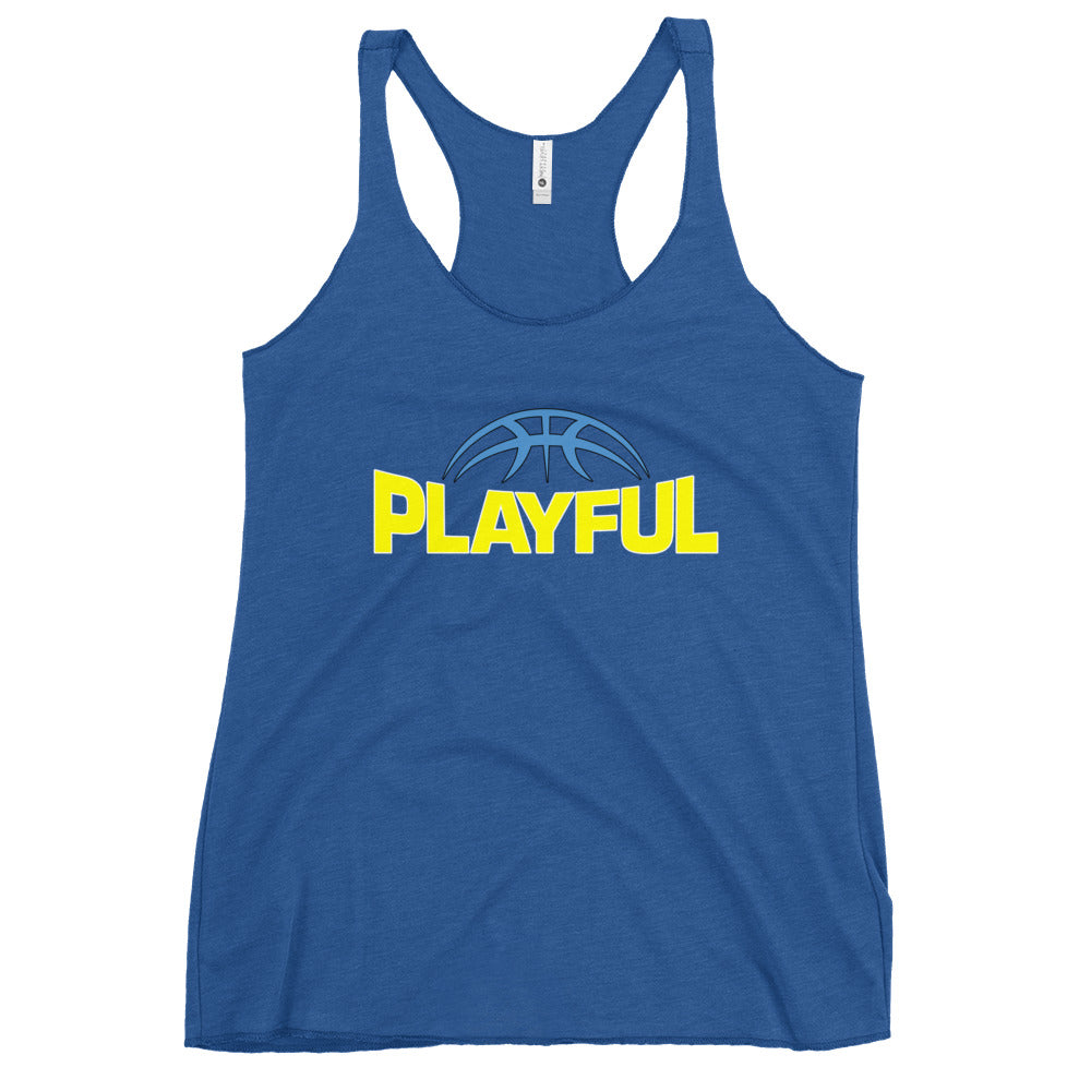 Playful Reese Ladies Racerback Tank
