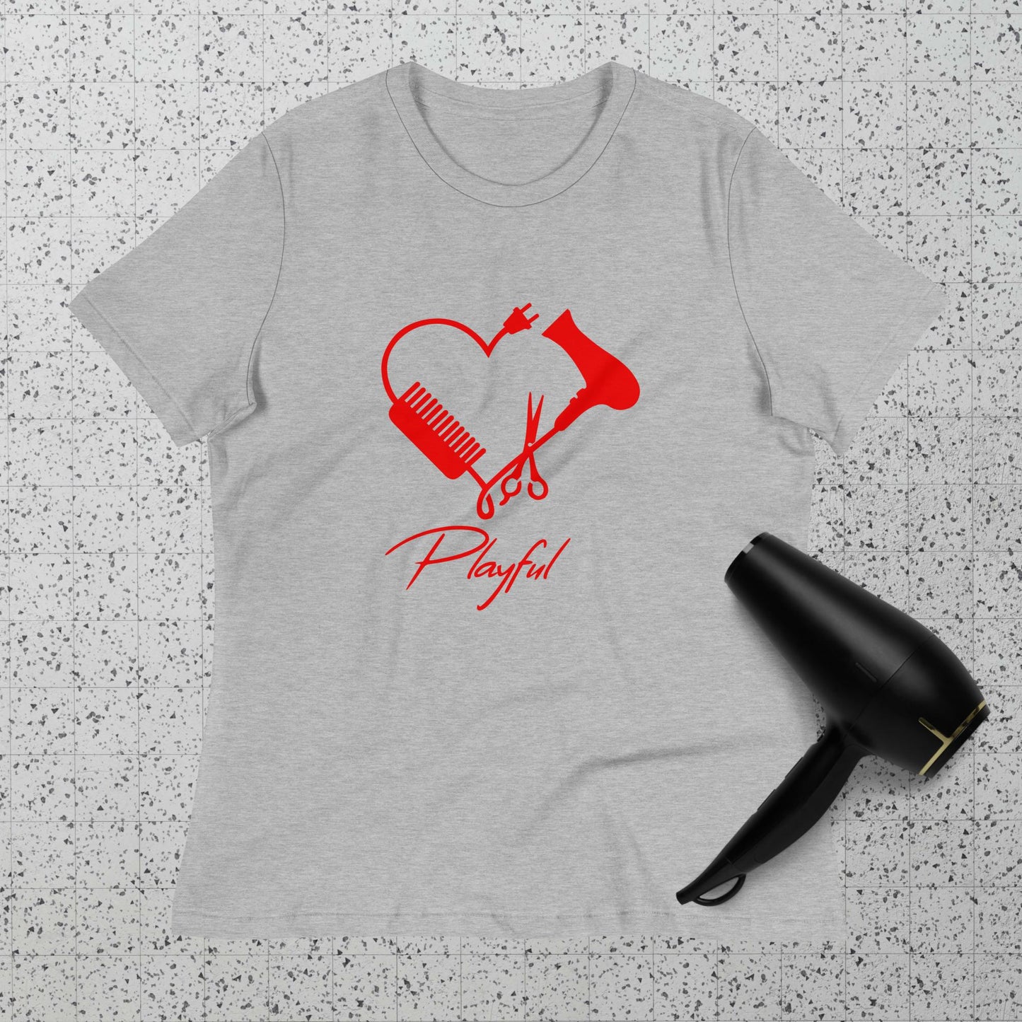 Playful Hair Stylist Ladies Relaxed T-Shirt