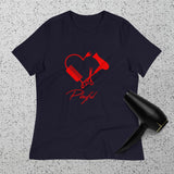 Playful Hair Stylist Ladies Relaxed T-Shirt