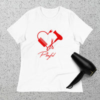 Playful Hair Stylist Ladies Relaxed T-Shirt