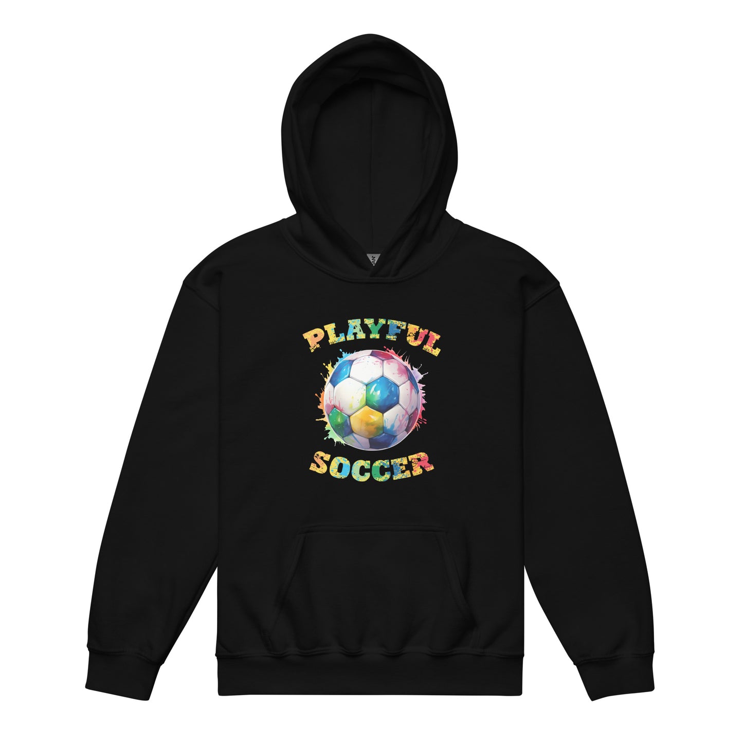 Playful Kid's Soccer Hoodie