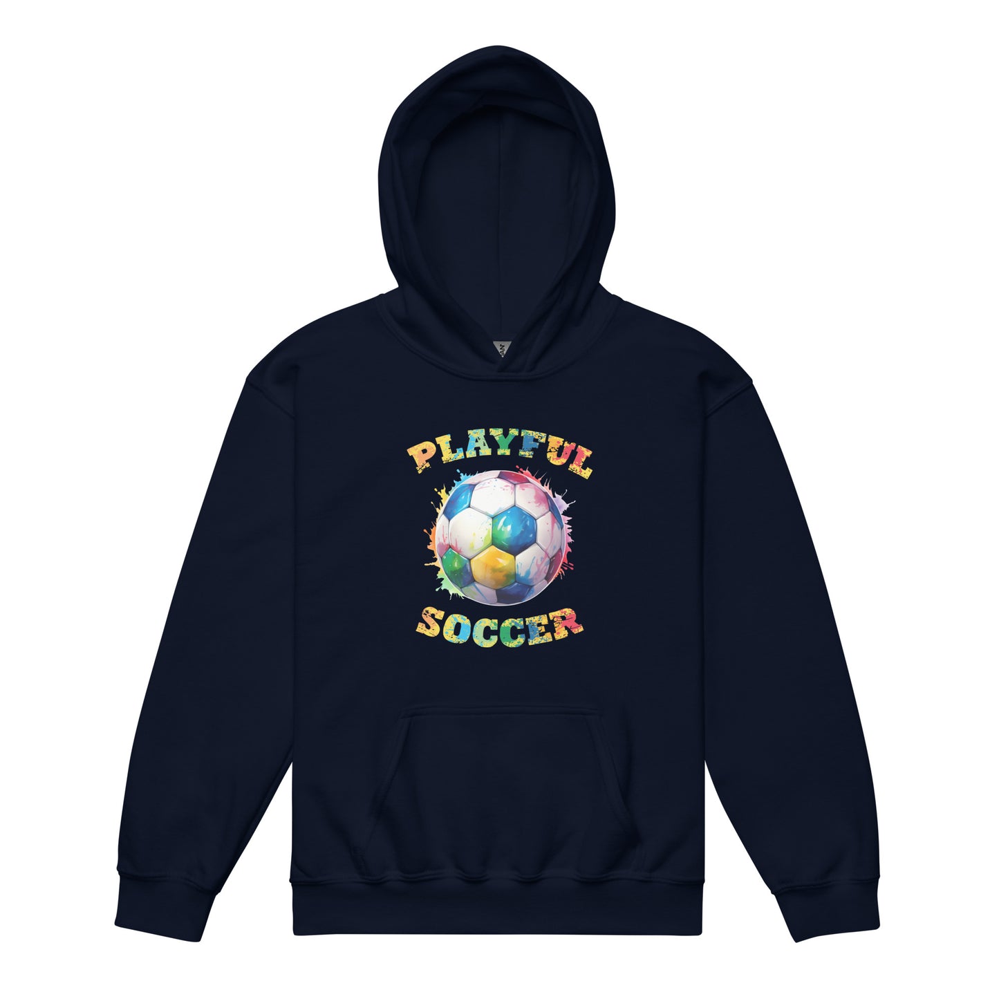 Playful Kid's Soccer Hoodie