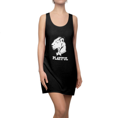 Playful Ladies Black Racerback Dress
